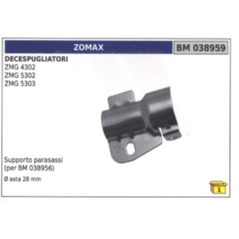 Protección de eje ZOMAX ZMG 4302 - 5302 - 5303 Eje de desbroce Ø  28 mm