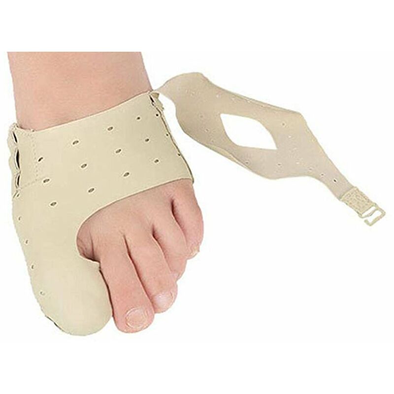 

Proteccion de los pies de cuero artificial sintetico transpirable superfino, kit de correccion del valgo del dedo gordo del pie, cinturones para
