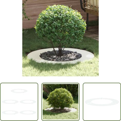Protección de raíces -  adecuado para Anillos de Árbol Plano 5 pcs Ø50 / 80 cm Acero