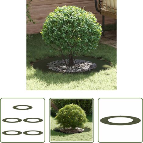 Protección de raíces -  adecuado para Anillos de Árbol Plano 5 pcs Verde oliva