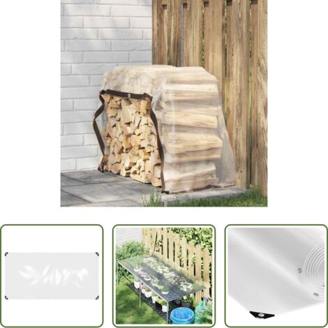 Protección exterior -  Lona transparente con ojales PVC 1x2 m