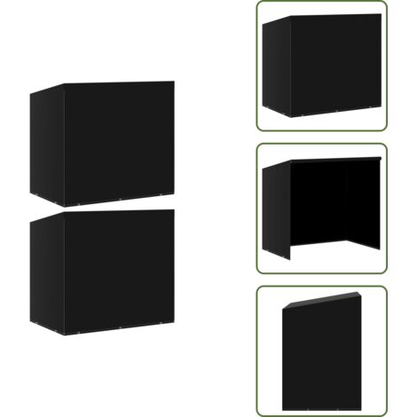 Protección para banco - vidaXL Funda banco balancín 2 uds 10 ojales cremalleras 255x145x170 cm - Funda impermeable