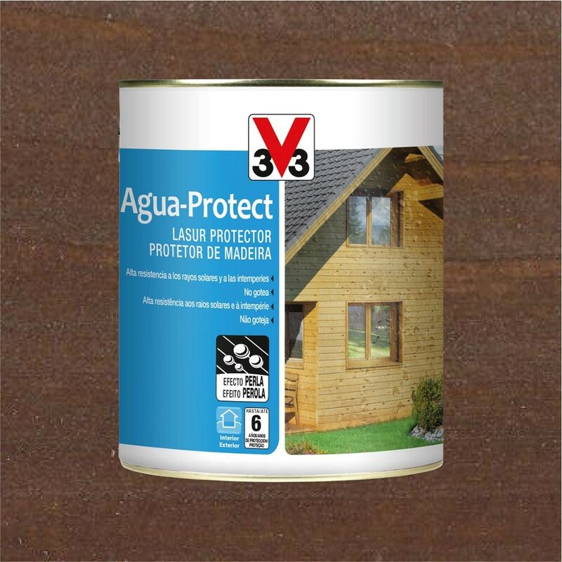 

009162 - Protector decorativo Agua Protect para madera color palisandro 750 ml - V33