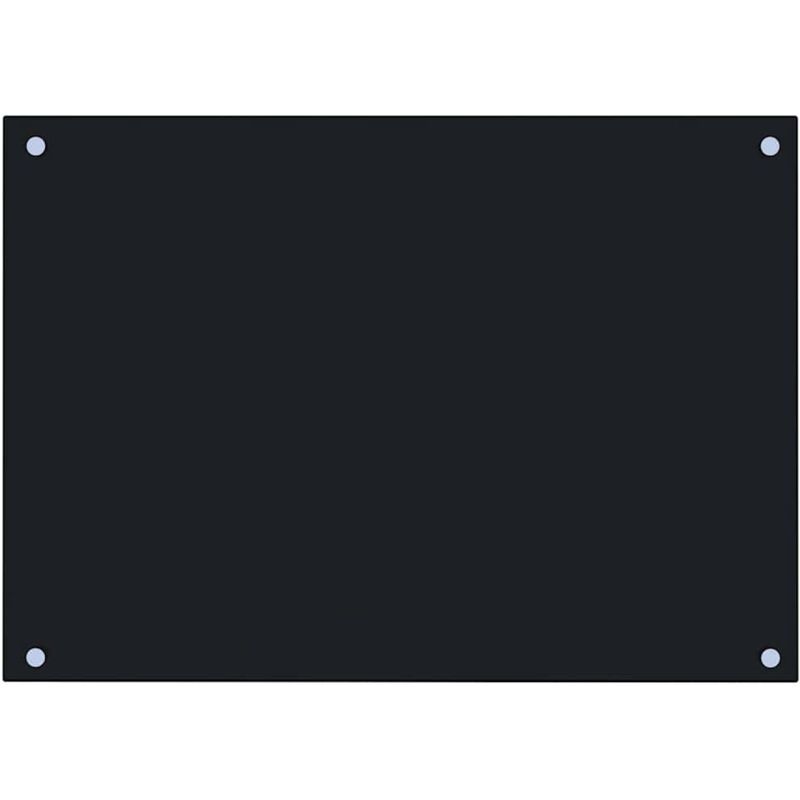 

Protección salpicaduras cocina vidrio templado negro 70x50 cm - Negro - Vidaxl