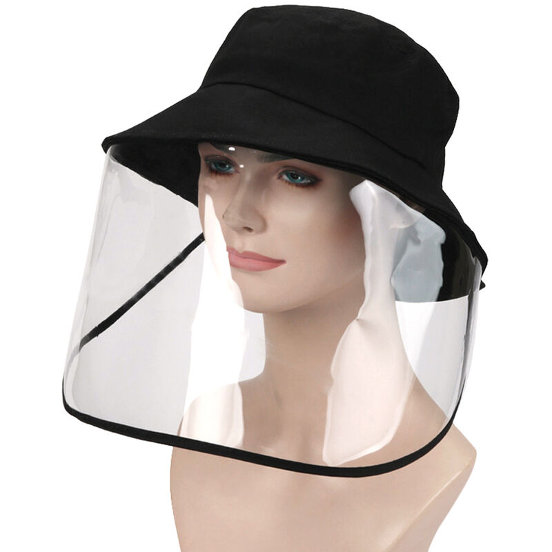 

Proteccion UV al aire libre Gorra para el sol Sombrero de pesca de viaje con visera extraible Cubierta facial Protector contra salpicaduras de saliva