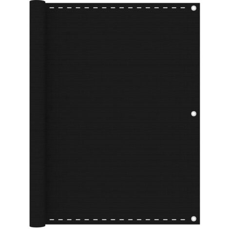 Protección visual para balcón protección visual protección visual 120 x 500 cm HDPE negro 020010262