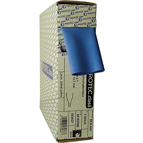 PROTEC.CLASS PSB-BL127 BOÎTE THERMORÉTRACTABLE BLEU 12,7 MM 8 M
