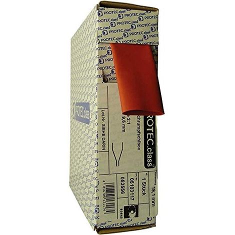 PROTEC.CLASS PSB-RT254 BOÎTE THERMORÉTRACTABLE ROUGE 25,4 MM 3 M