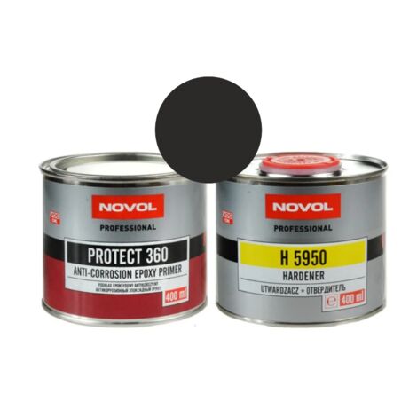 PROTECT 360 - PRIMAIRE ÉPOXY ANTICORROSION NOIR 0,4 + 04 l