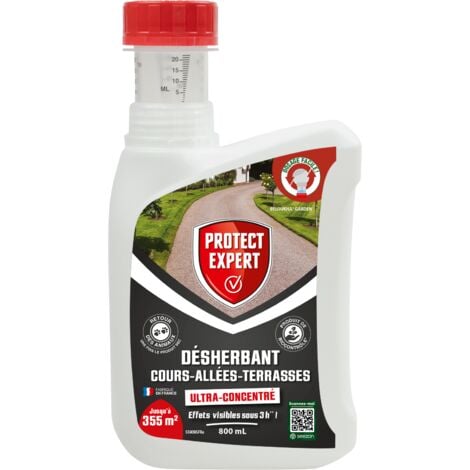 Désherbant Ultra Concentré Cours Allées Terrasses Effets visibles en 3h 800ml