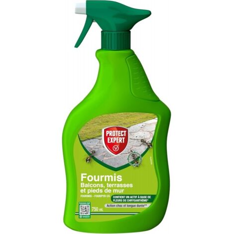 PROTECT EXPERT - Pulvérisateur fourmis  extérieur prêt à l'emploi 750ml