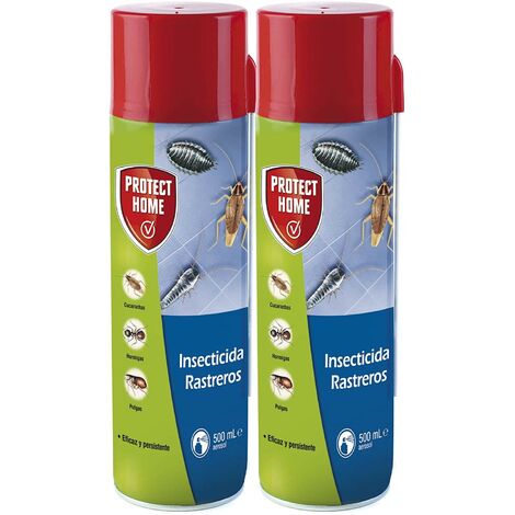 Protect Home - Insecticida Blattanex Rastreros, uso doméstico de acción inmediata contra cucarachas, hormigas e insectos rastreros, 500ml (Pack de 2)