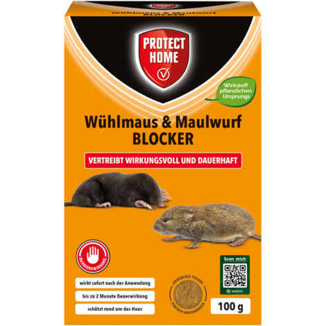 Protect Home Wühlmaus & Maulwurf Blocker 100 g Vergrämungsmittel