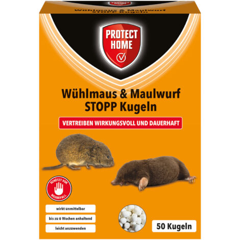 Protect Home Wühlmaus & Maulwurf STOPP Kugeln - 50 Stück