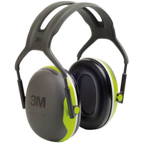3M™ Peltor™ Protection auditive à coquilles X4 avec serre-tête, jaune/vert