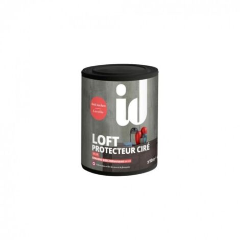 Protecteur ciré 1L pour bois – Gel transparent anti-taches – Finition satinée lavable – Rendement ±10m² pour murs – Id Paris