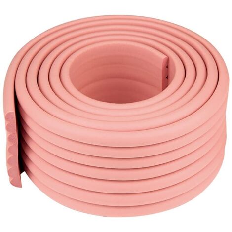 Protecteur d'angle de Bord, 2M bébé épreuvage Garde Couverture Pare-Chocs de sécurité Bricolage Coins de Bord pour la sécurité des Enfants, Protection des Meubles (Rose)
