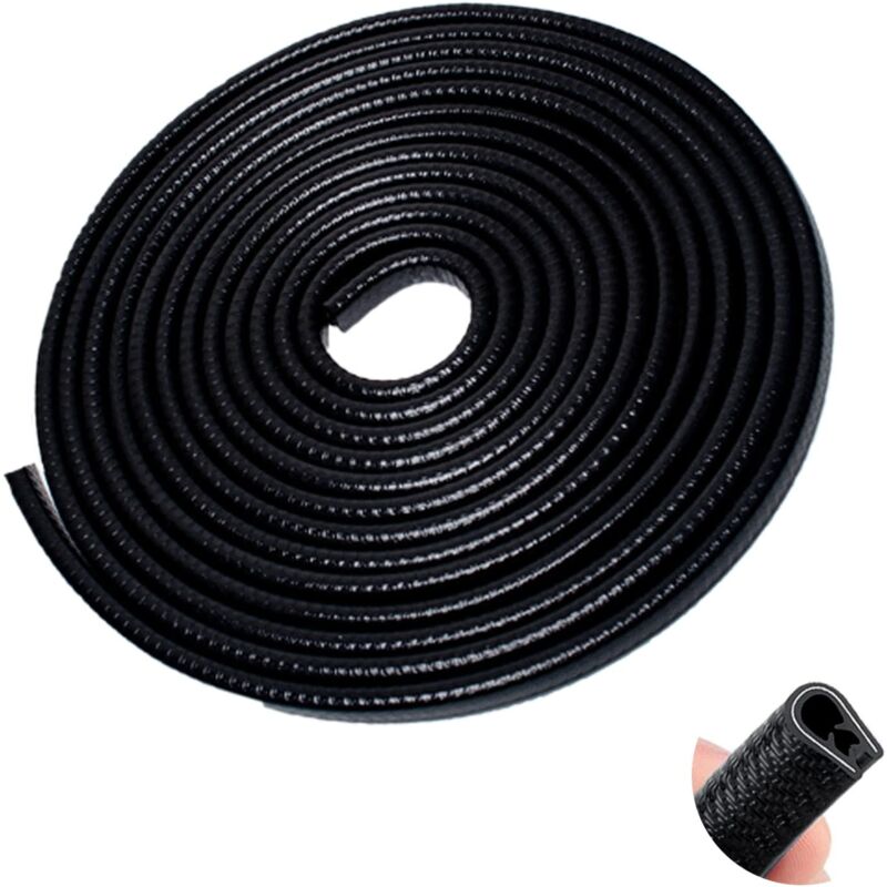 Cyslmuk - Protecteur de bord de porte de voiture, protecteur de bord de porte de voiture de 10m, joint en caoutchouc, protecteur de bord en forme de