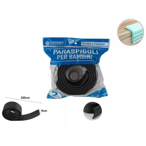 Protecteur De Bord De Table Noir Pour Enfants 2mx8cm 69638
