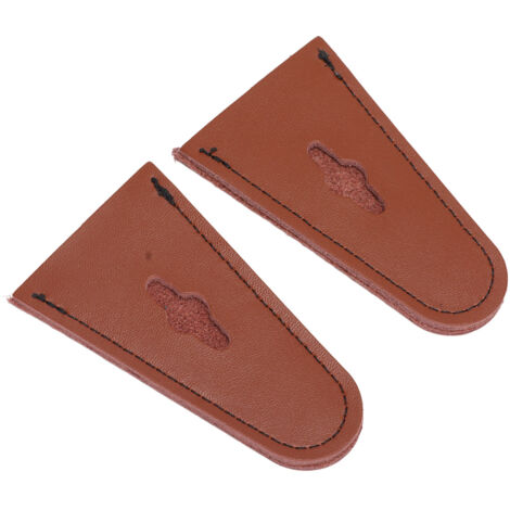 Protecteur de Bout d'Arc en Cuir pour Chasse, Tir à l'Arc et Pratique Sportive, Marron