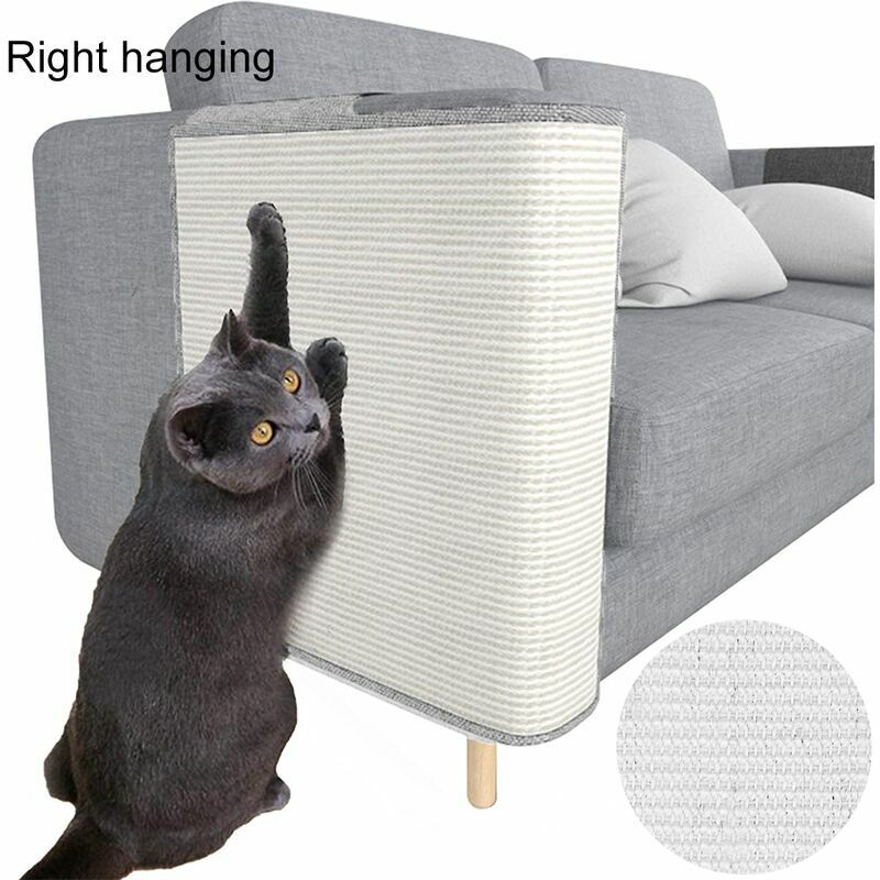 Protecteur de canapé - Protection de meubles en sisal naturel contre les chats - Canapé d'angle pour griffoir de chat pour lit, chaise, canapé