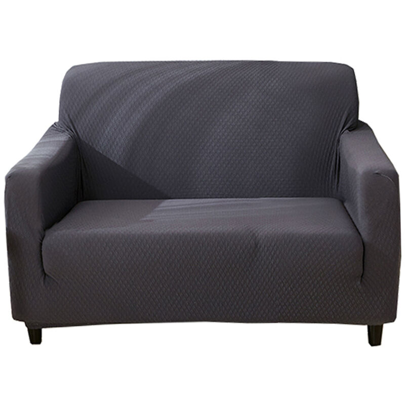 Protecteur De Canape, Amovible, Double Siege, Gris Fonce