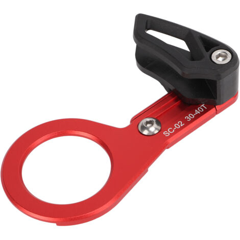 Protecteur de Chaîne VTT Rouge - Déflecteur et Stabilisateur pour Vélo Tout Terrain