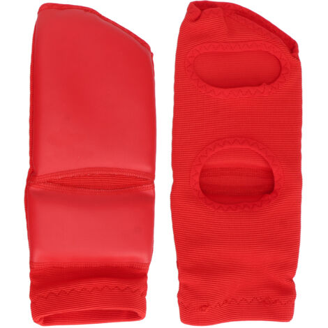 Protecteur de Cheville Adulte Boxe Taekwondo Antidérapant Résistant aux Chocs Rouge XL (Taille 41-42)