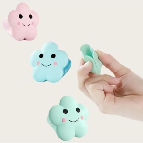 Protecteur de coin de table - Silicone - Nuages de dessin animé - Anti-collision - Sécuritaire pour bébé