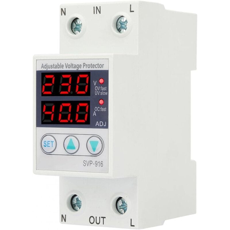 Protecteur de Courant de Tension Monophasé, Protecteur de Surtension, Protecteur de courant de sous-tension de surtension réglable monophasé