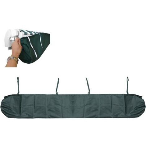 Protecteur De Couverture d'Auvent Anti-Poussière, Housse De Auvent Pare Soleil Sac De Protection pour Store Banne, avec Cordon, pour Terrasse De Jardin Extérieur(Size:3M,Color:Vert)
