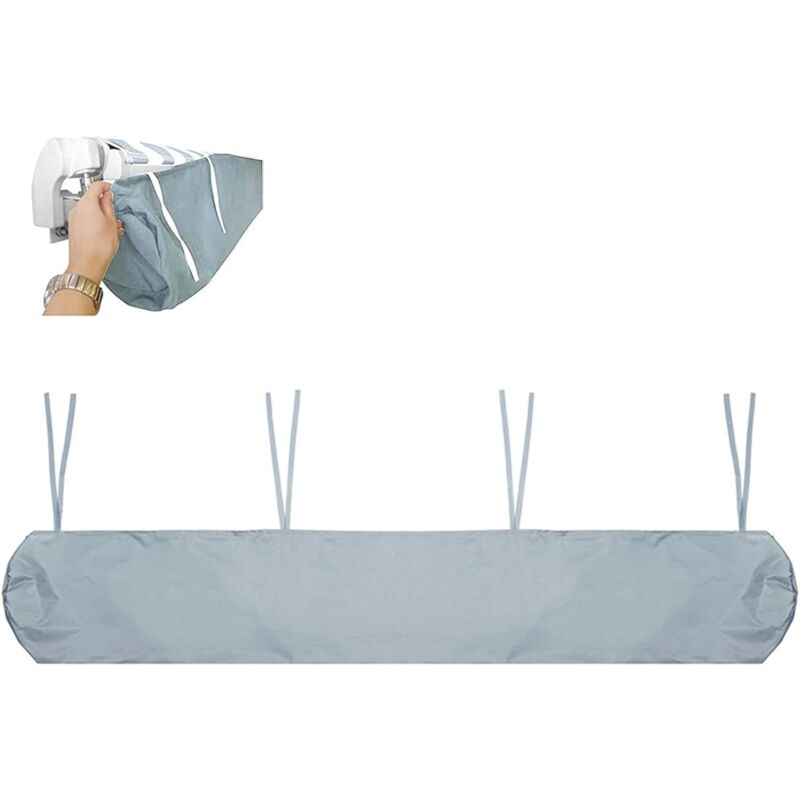 Ineasicer Protecteur De Couverture d'Auvent Anti-Poussière, Housse De Auvent Pare Soleil Sac De Protection pour Store Banne, avec Cordon, pour