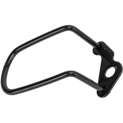 Protecteur de dérailleur arrière VTT, design angulaire pour garde de dérailleur et support arrière.