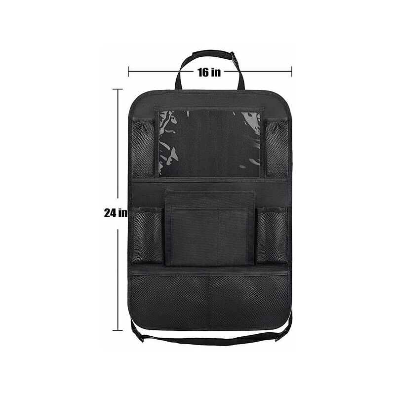 Protecteur de dossier de voiture 2 pièces pour enfants avec support transparent pour Ipad, organisateur de siège arrière de voiture ajustement