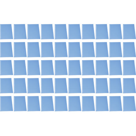 Protecteur de feuilles A5 20 anneaux en plastique PP bleu mat pour présentations