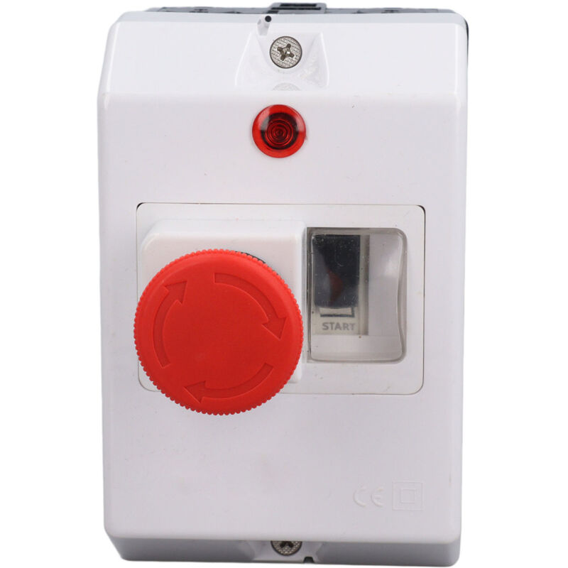 Protecteur de moteur avec bouton d'arrêt d'urgence et lampe de signalisation, disjoncteur étanche IP55 6-10A 230/240V 400/415V 500V 690V