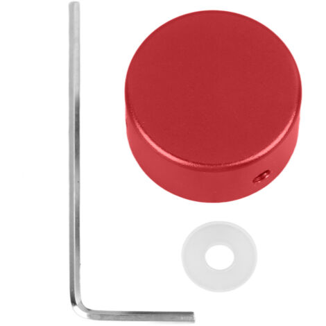 Protecteur de pédale effet guitare électrique en aluminium, embout anti-dérapant rouge pour switch pied