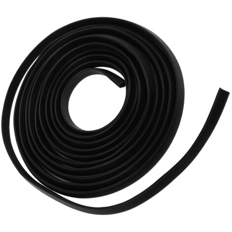 Protecteur de Portière Auto Noir 300 cm Bande de Protection en Caoutchouc Anti-Rayures pour Bords