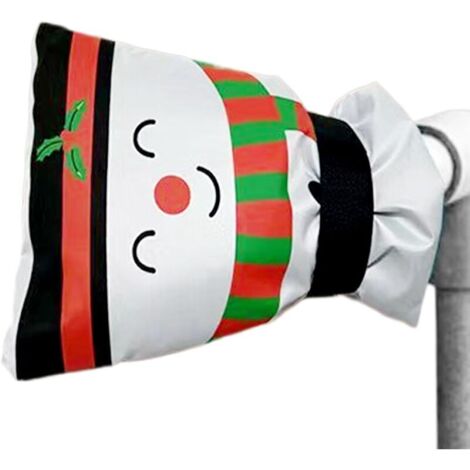 Protecteur De Robinet Extérieur  Couverture Isolante Anti-Gel Décorative Bonhomme de Neige Noël - Isolation Antigel Pour Tuyau Arrosage Jardin Décoration Maison Fêtes 18×22CM