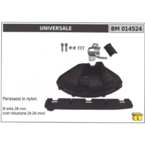Protecteur de roche UNIVERSAL en nylon pour débroussailleuse Ø 28 mm arbre 24-26 mm réduction