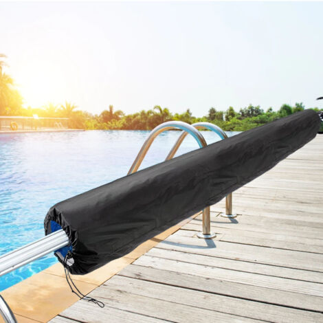 Protecteur de Roller Solaire pour Piscine Housse Oxford Extérieur Noir 490x96cm [Reel Cover] [Oxford] [490x96cm] [Noir]