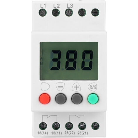 Protecteur de Séquence de Phase avec Affichage LCD DFY-5 - Relais de Surveillance de Tension Triphasée