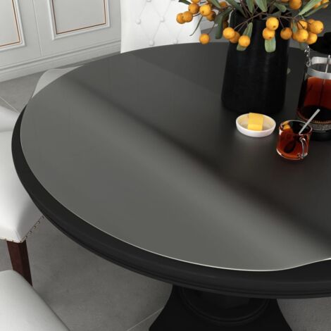 Protecteur de table mat Ø 80 cm 2 mm PVC CFW88295