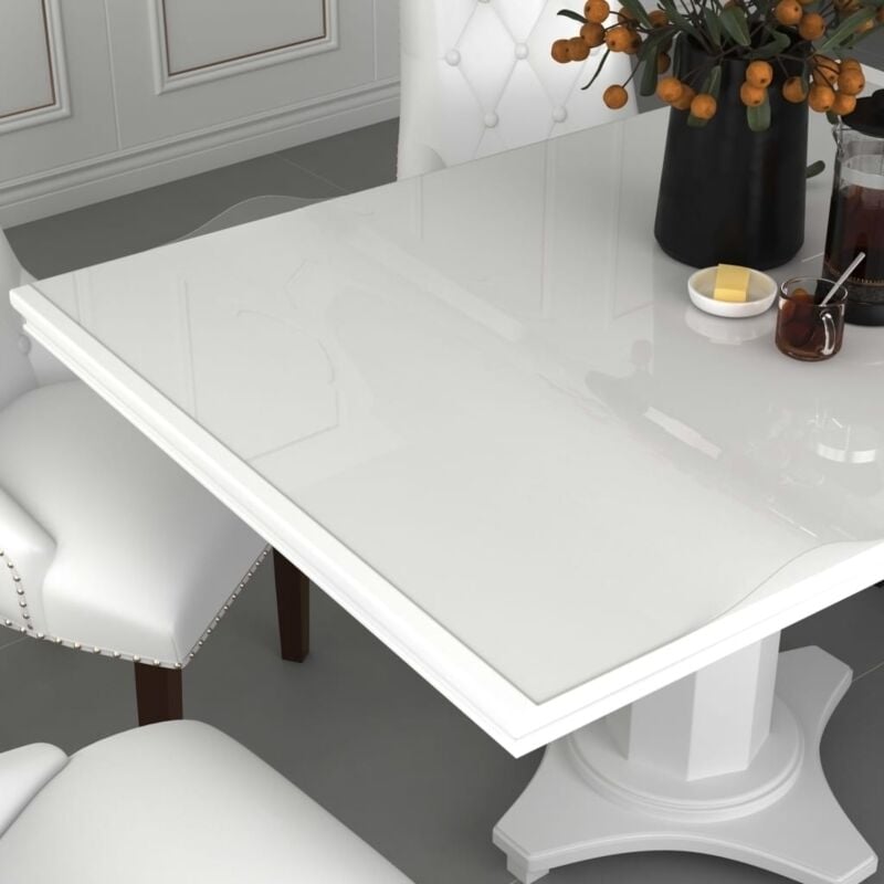 Vidaxl - Protecteur de table transparent 90x90 cm 2 mm pvc