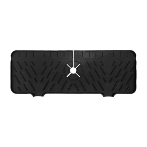 Protecteur d'éclaboussures en silicone pour robinet de cuisine, tapis anti-gouttes pour évier, idéal salle de bain et cuisine.