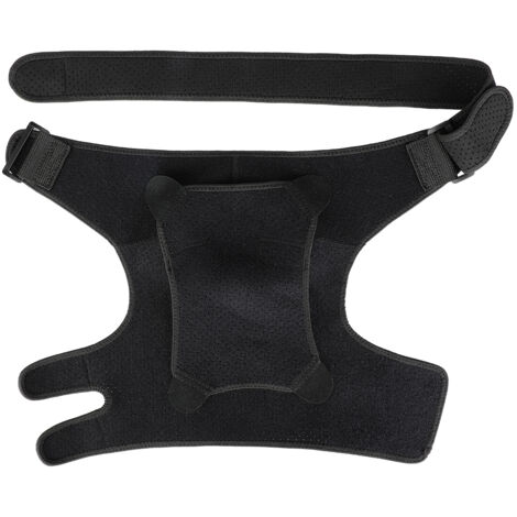 Protecteur d'épaule respirant pressurisé perforé taille L (poitrine : 99-140 cm) noir