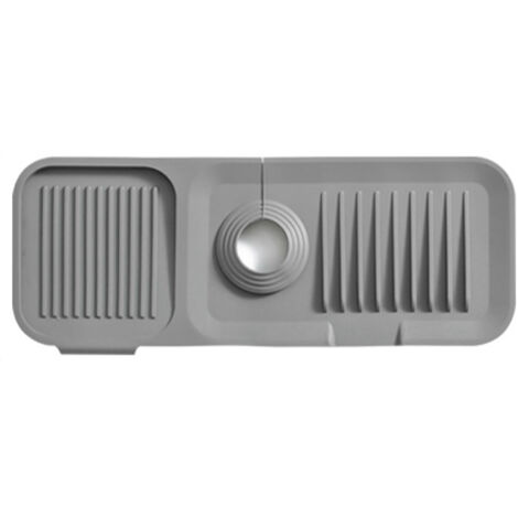 Protecteur d'Évier en Silicone Anti-Dérapant - Accessoire de Cuisine et Salle de Bain, Sans Odeur, Gris Foncé
