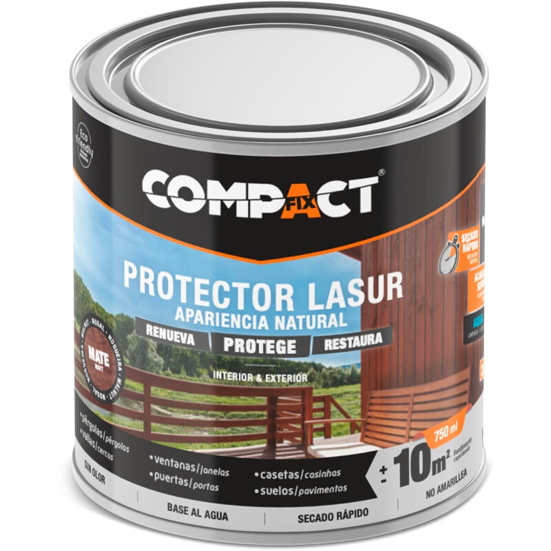 Protecteur lasur satiné 750ml noyer