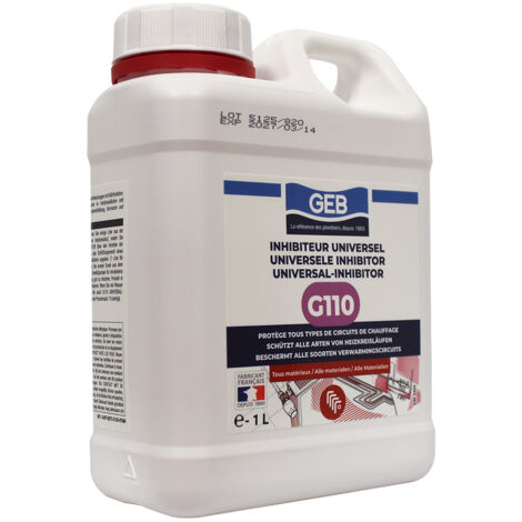 Protecteur multi-métaux inhibiteur corrosion, boue, tartre et micro-organisme G110 - Bidon 1 L
