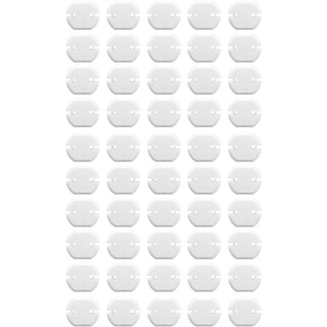 Protecteur Prise Enfant 50 Pcs - Cache Prise Sécurité EU, Universal Anti-Électrocution pour Bébé - Couvre 2 Trou